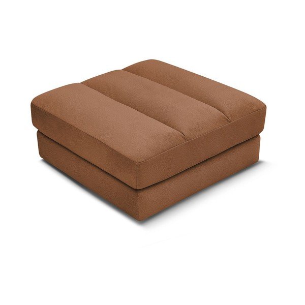 Poggiapiedi arancione con rivestimento in velluto Sierra – Bobochic Paris-image-4