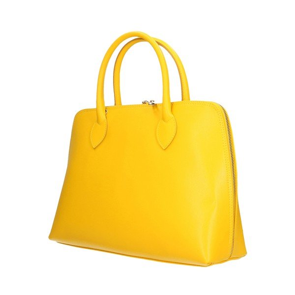 Borsa in pelle gialla Arancio - Chicca Borse-image-2