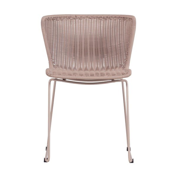 Sedie da esterno in set beige in rattan artificiale 2 pz Wings – WOOOD-image-2