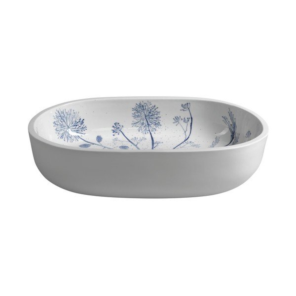 Lavabo bianco in ceramica 60x40 cm Priori – Sapho-image-3