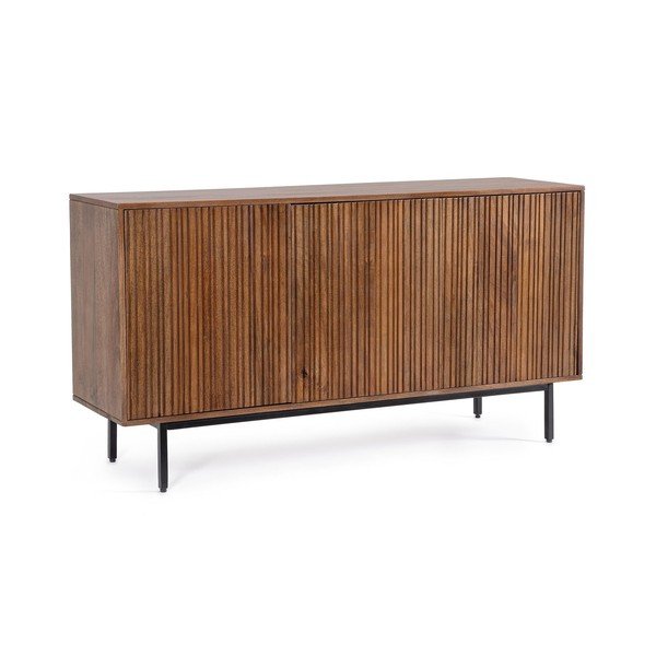 Credenza di colore naturale in mango massiccio 140x75x40 cm Tadita – Bizzotto
