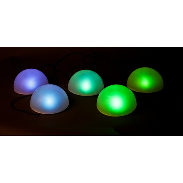 Set di 5 lampade solari a LED per esterni ø 15 cm - Garden Pleasure-image-2