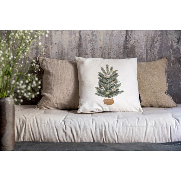 Federa decorativa a tema Natale 45x45 cm Festive Tree – Butter Kings-image-1