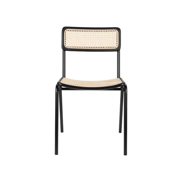 Sedie da pranzo in rattan nero in set di 2 Jort - Zuiver-image-3