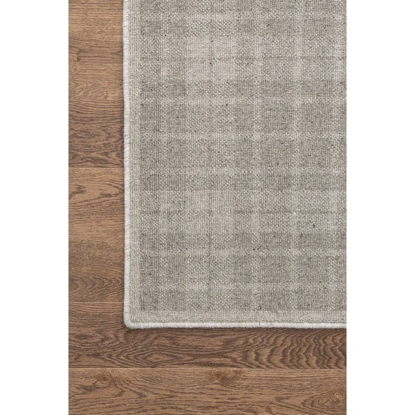 Tappeto in lana grigio chiaro 160x230 cm Pano - Agnella-image-3