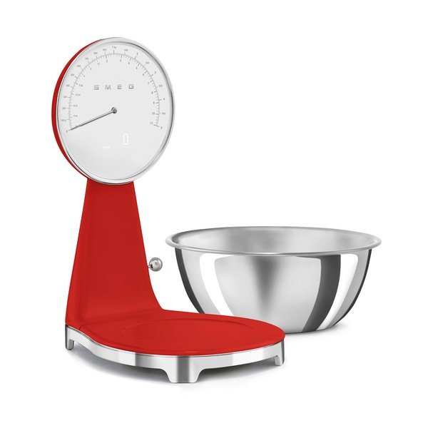Bilancia da cucina digitale rossa in plastica – SMEG-image-3