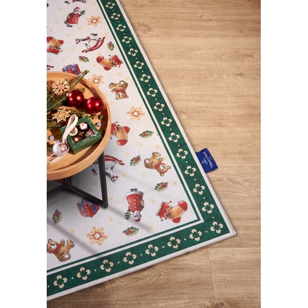 Tappeto verde con motivo natalizio 160x230 cm Green Christmas - Villeroy&Boch-image-2