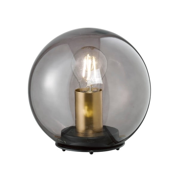 Lampada da tavolo in vetro nero , ø 20 cm Dini - Fischer & Honsel