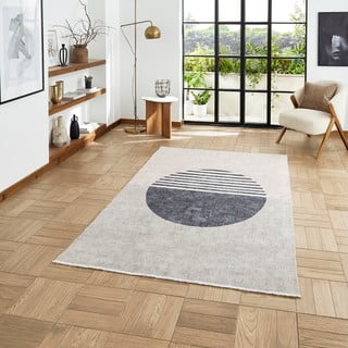 Runner in misto cotone grigio lavabile 60x170 cm Whisper - Think Rugs