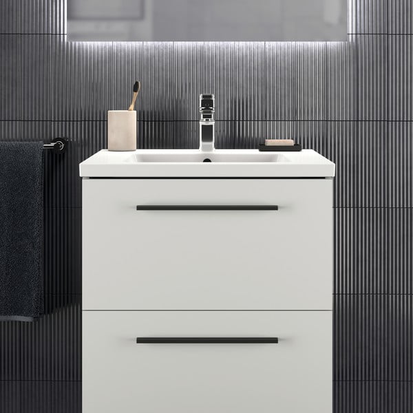 Mobile per lavabo bianco a sospensione 60x63 cm i.Life B - Ideal Standard-image-4