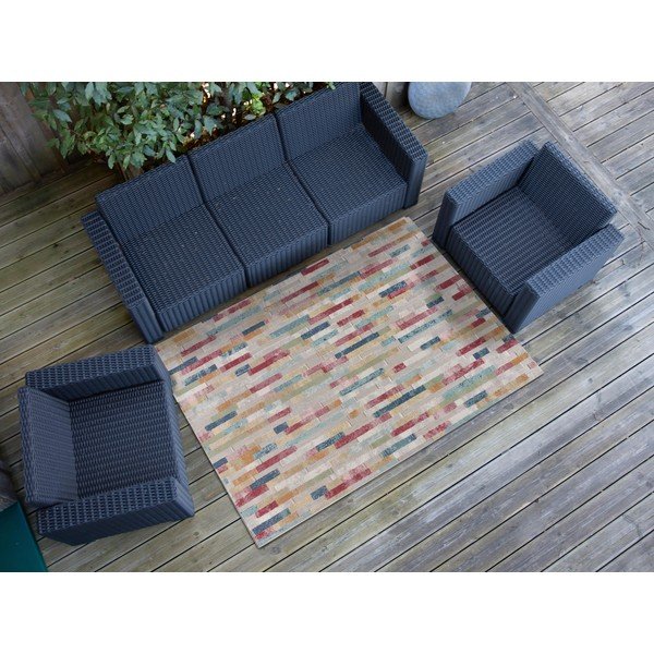 Tappeto da esterno beige 133x190 cm Soley – Universal-image-1