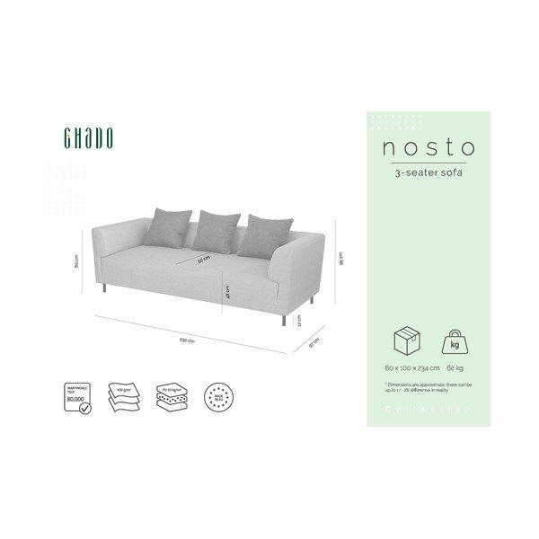 Divano grigio e beige Nosto - Ghado-image-3