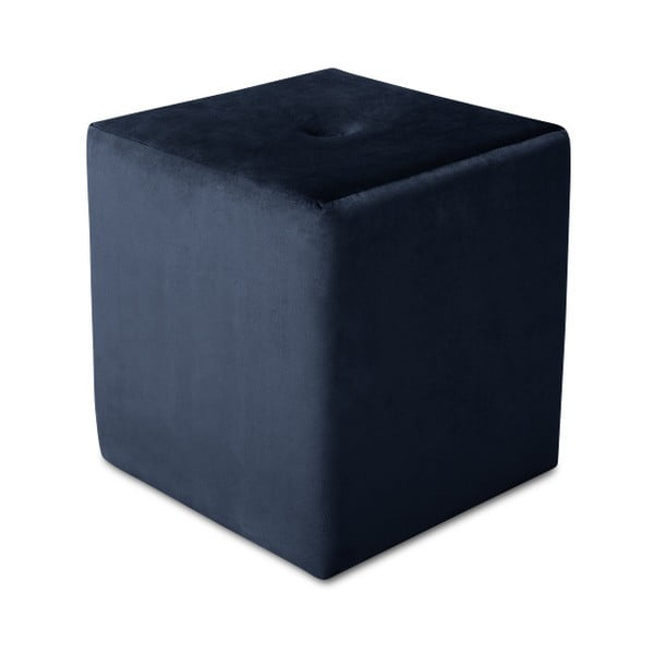 Pouf blu scuro , 40 x 45 cm Margaret - Mazzini Sofas-image-3