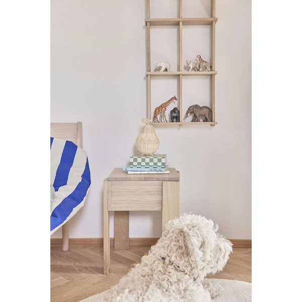 Mensola di colore naturale in rovere massiccio con ripiani multipli 37 cm Grid – OYOY Living Design-image-2