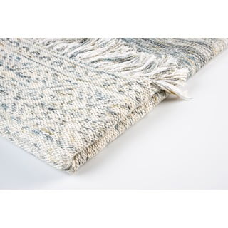 Plaid di cotone blu, 130 x 170 cm Liv - White Label