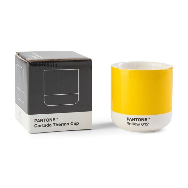 Tazzina per cappuccino gialla in porcellana 175 ml Yellow 012 – Pantone