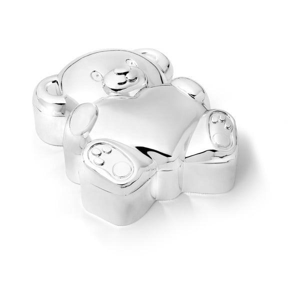 Scatola in metallo per primo dente 6x5x2 cm Bear with Heart - Zilverstad-image-3
