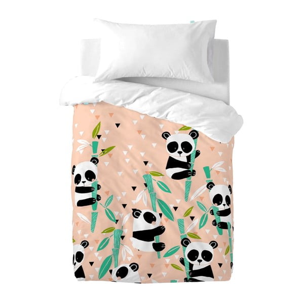 Biancheria da letto per bambini in cotone, 100 x 120 cm Panda Garden - Moshi Moshi