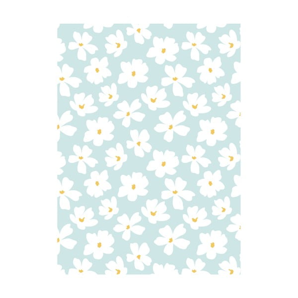 Carta da regalo blu e bianca n. 8 Floral - eleanor stuart