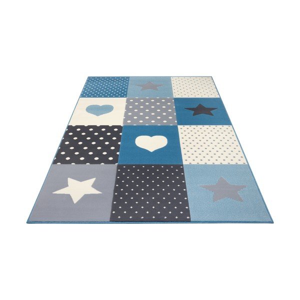 Tappeto blu per bambini 150x80 cm Pretty Patchwork - Hanse Home-image-3