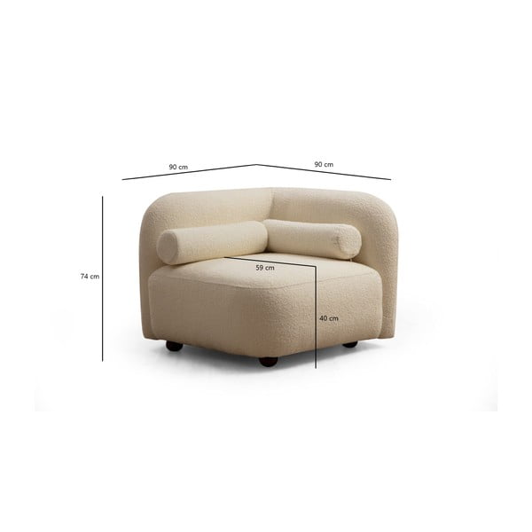 Poltrona crema Victoria - Artie-image-3
