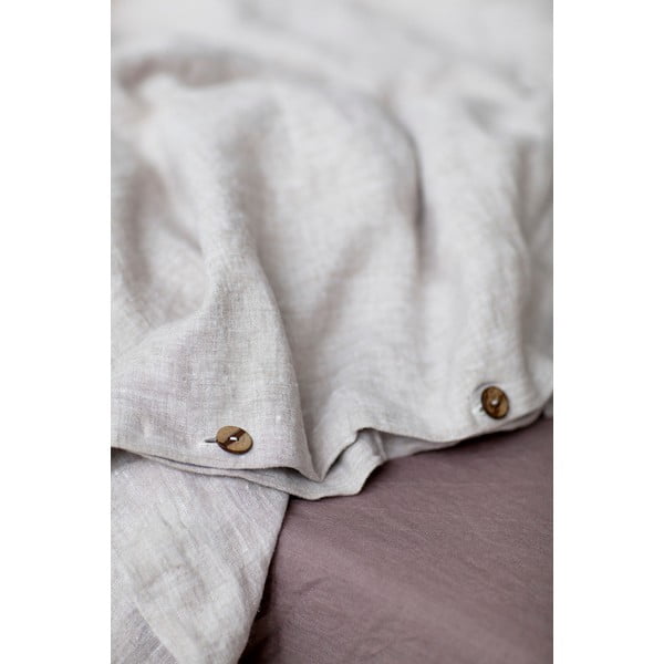 Copripiumino in lino naturale , 140 x 200 cm Melange - Linen Tales-image-1