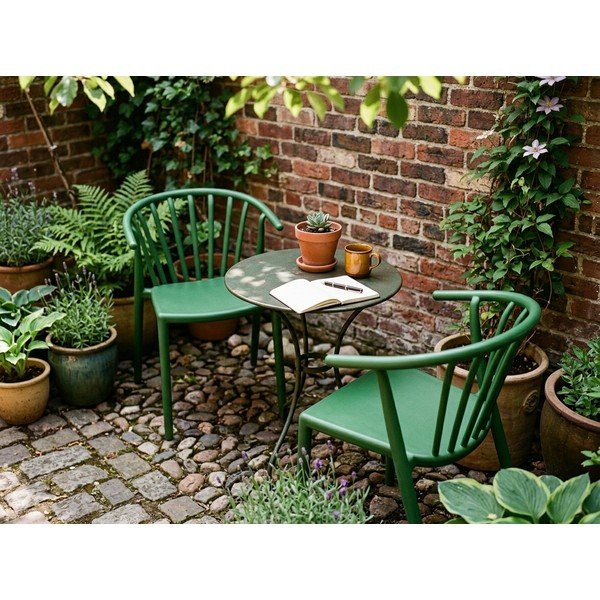 Sedia da giardino verde Capri - Bonami Essentials-image-1