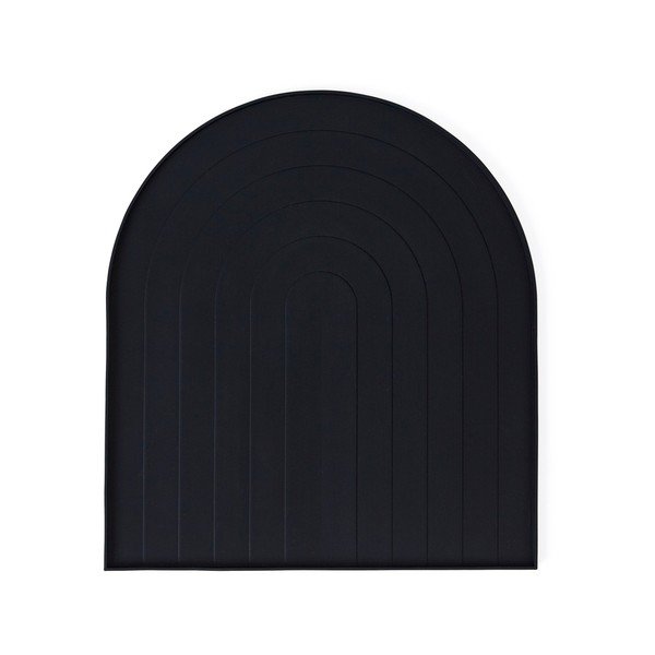 Tappetino scolapiatti nero in silicone 40x36 cm – OYOY Living Design