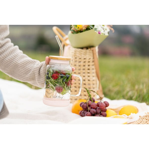 Barattolo con cannuccia 600 ml Fuori – Vialli Design-image-1