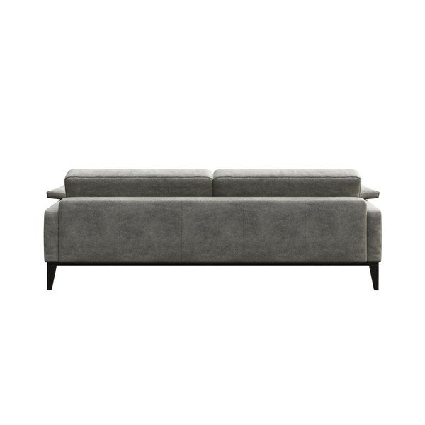 Divano in similpelle grigio Musso, 211 cm - MESONICA-image-3
