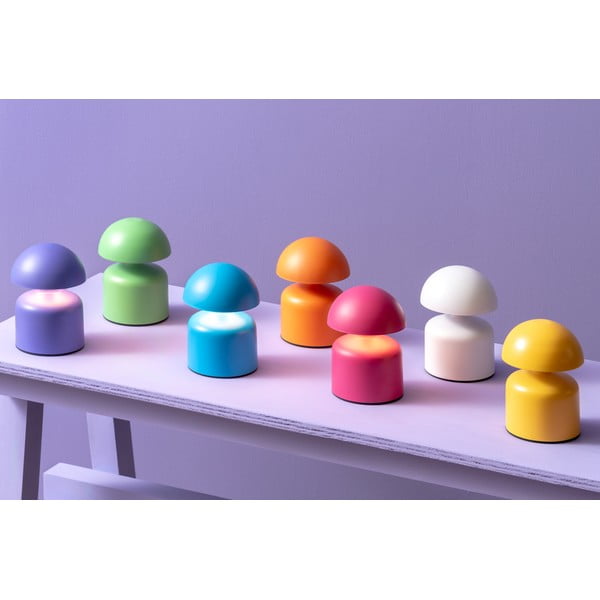 Lampada da tavolo blu con paralume in metallo (altezza 15 cm) Impetu - Leitmotiv-image-1