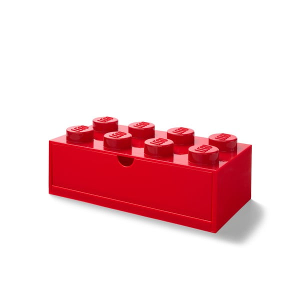 Scatola da tavolo rossa con cassetto , 31 x 16 cm - LEGO®