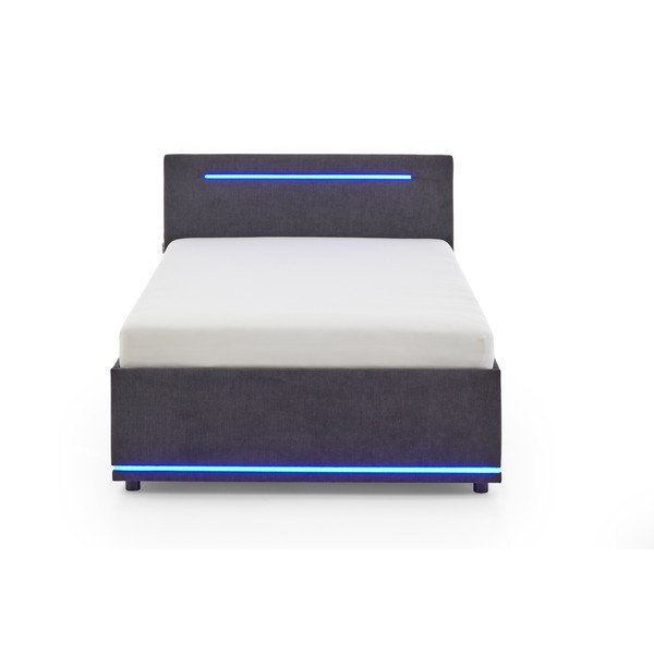 Letto da bambini grigio scuro imbottito rete non inclusa 120x200 cm Circle – Meise Möbel-image-3