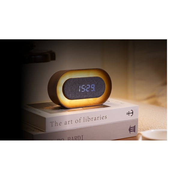 Sveglia digitale Lumos Walnut – Gingko-image-4