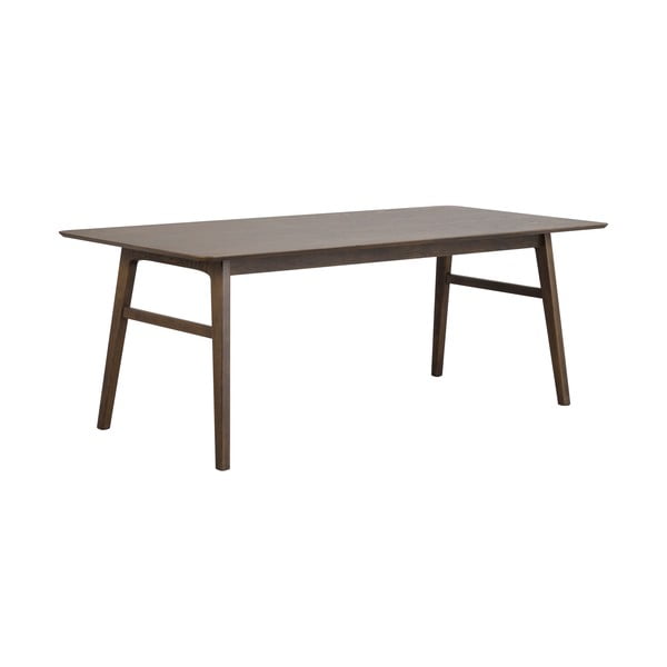 Tavolo da pranzo marrone con decoro in rovere, 205 x 95 cm Nagano - Rowico-image-2