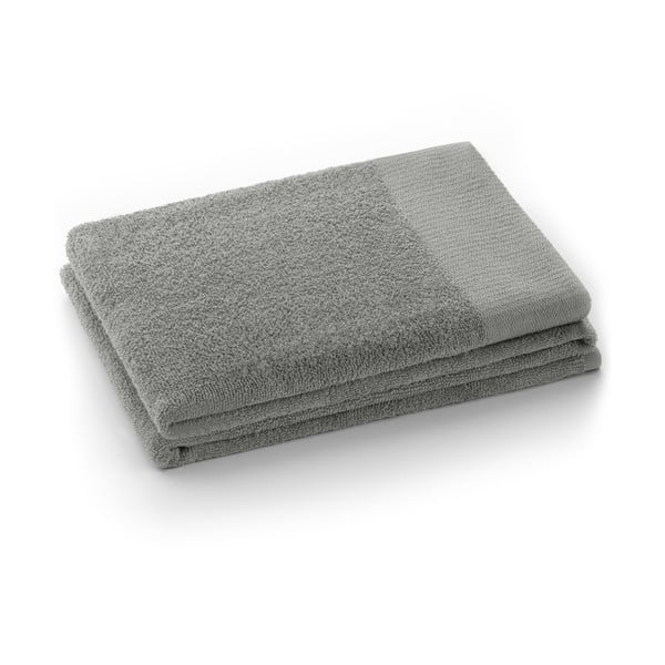 Asciugamano grigio in spugna di cotone 70x140 cm Amari - AmeliaHome