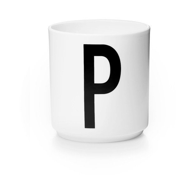 Tazza in porcellana bianca Personal P A-Z - Design Letters