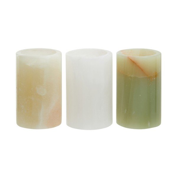 Portacandele in set in pietra per lumino 3 pz Oleena – Premier Housewares