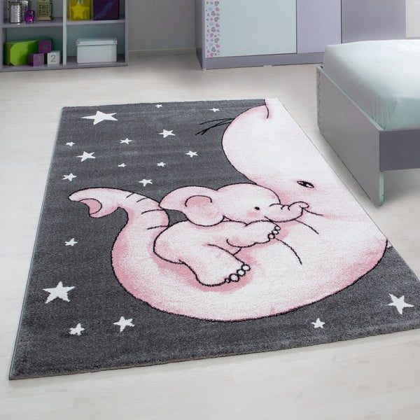 Tappeto per bambini rosa e grigio 120x170 cm Kids - Ayyildiz Carpets-image-1