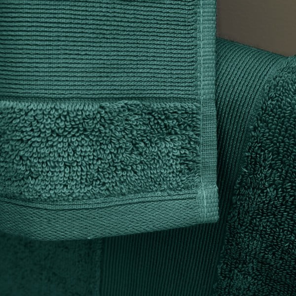 Set di asciugamani tipo terry verde scuro in cotone 2 pz 90x140 cm Anti-Bacterial – Catherine Lansfield-image-2