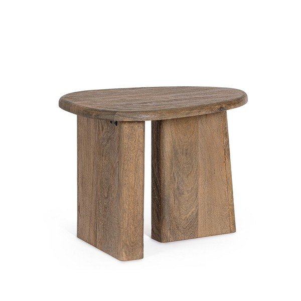 Tavolino da salotto di colore naturale in mango massiccio 45x60 cm Zacatecas – Bizzotto-image-2