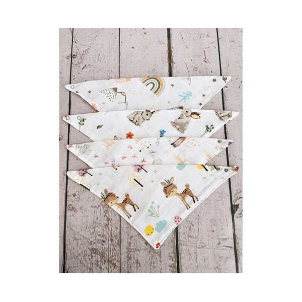 Bavaglini in mussola bianca in set da 4 Mila - Mila Home-image-3