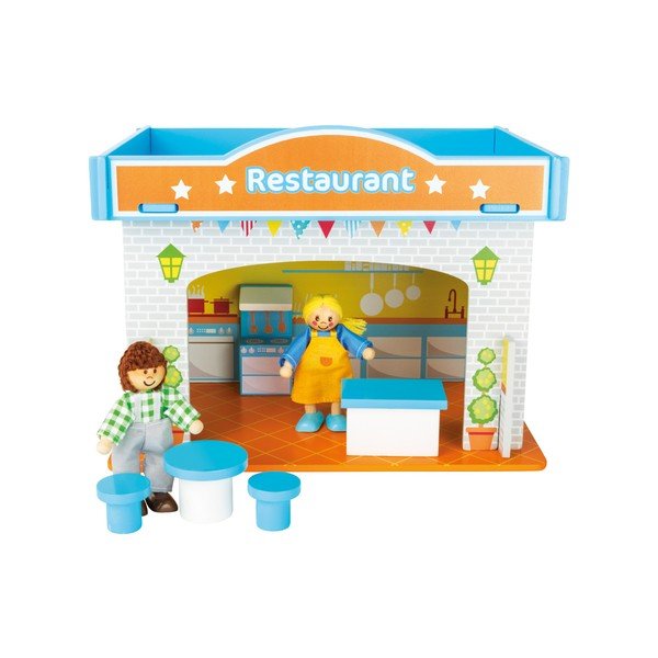 Ristorante con casetta in legno per bambini - Legler-image-3