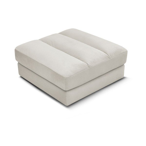 Poggiapiedi beige con rivestimento in velluto Sierra – Bobochic Paris-image-4