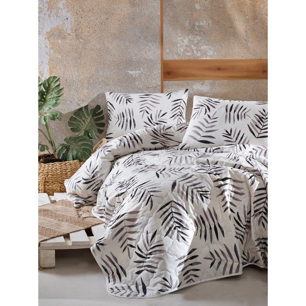 Set con copriletto e federa bianco in cotone renforcé 240x225 cm Folla – Mijolnir-image-1