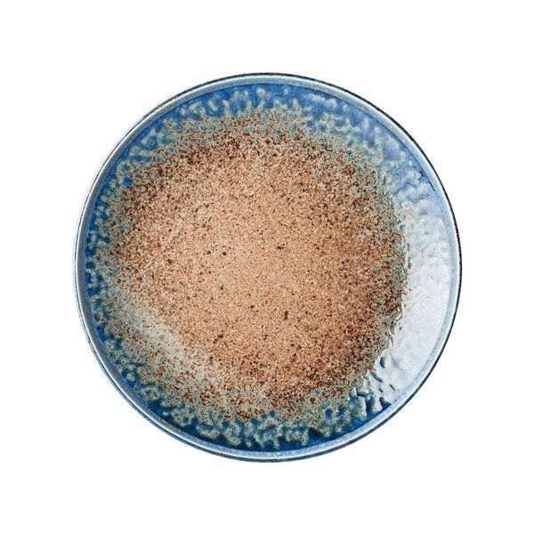 Piatto in ceramica beige-blu Earth & Sky, ø 25 cm Earth & Sky - MIJ