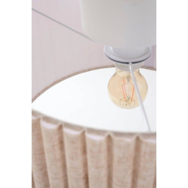 Plafoniera beige in lino ø 40 cm Alina – Jotex-image-3