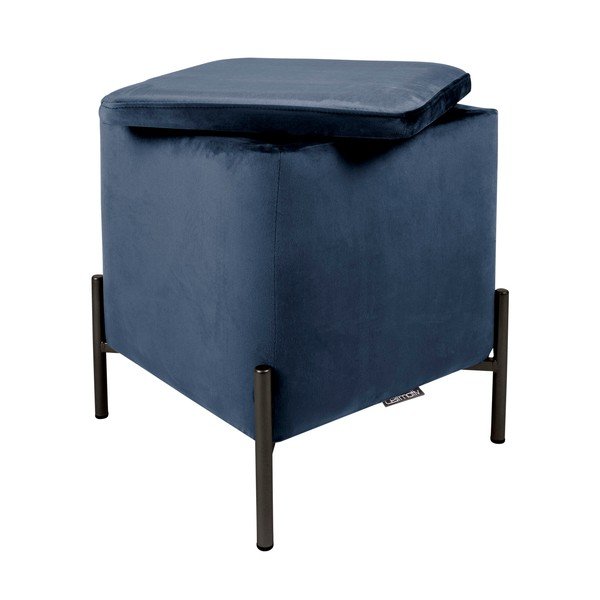 Poggiapiedi blu con vano portaoggetti Snog - Leitmotiv