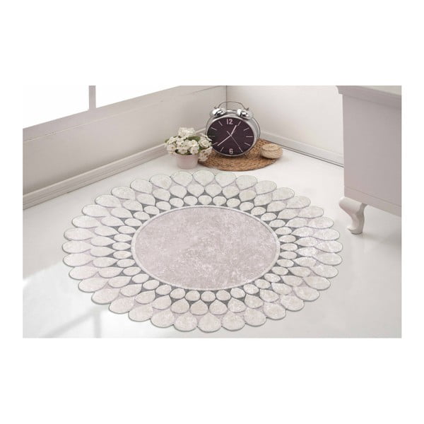 Tappeto grigio Zinno , ⌀ 80 cm Yesil - Vitaus-image-1