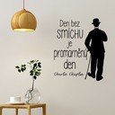 Adesivo da parete con citazione di Charlie Chaplin - Ambiance